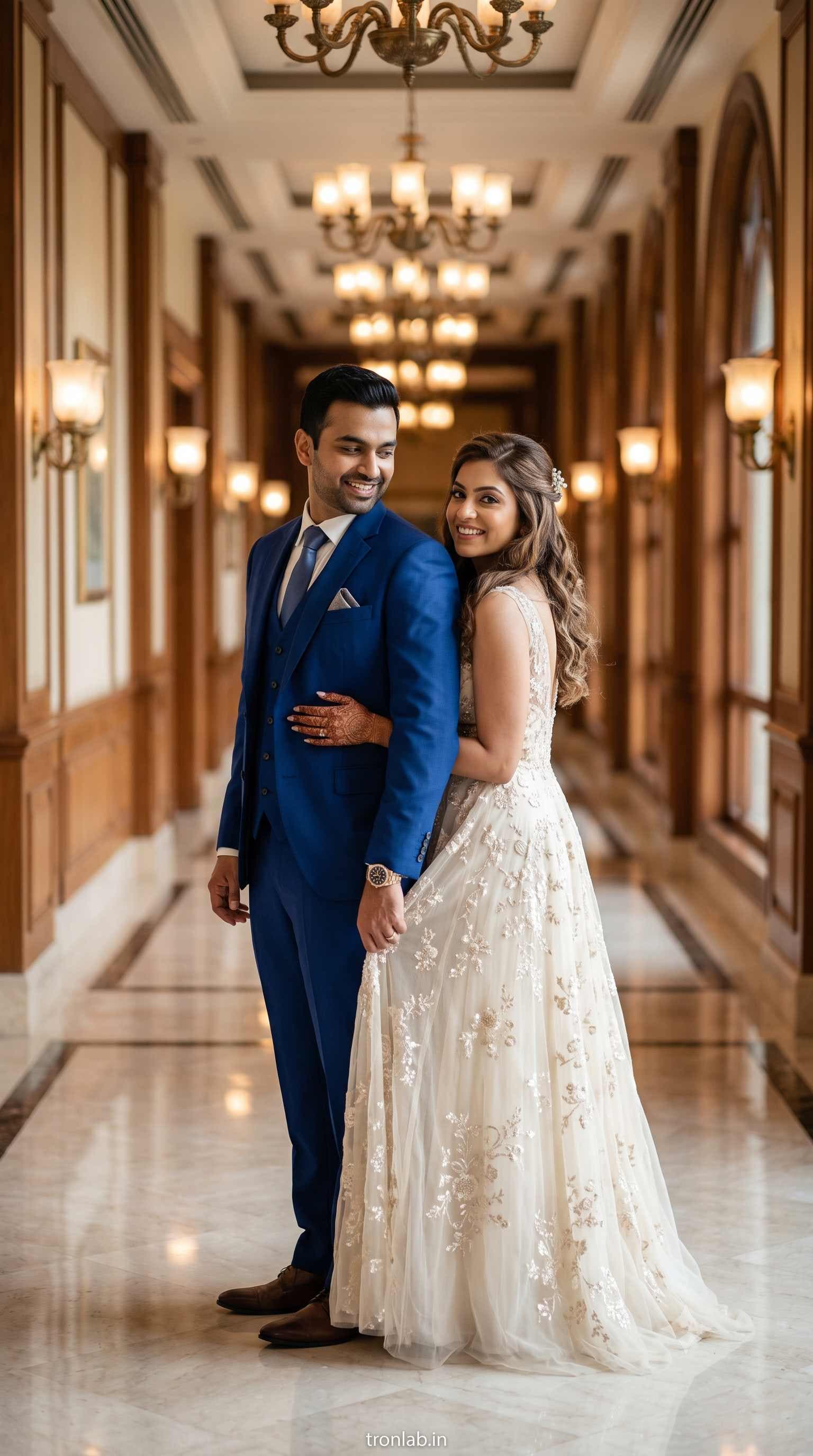 Luxury engagement portrait