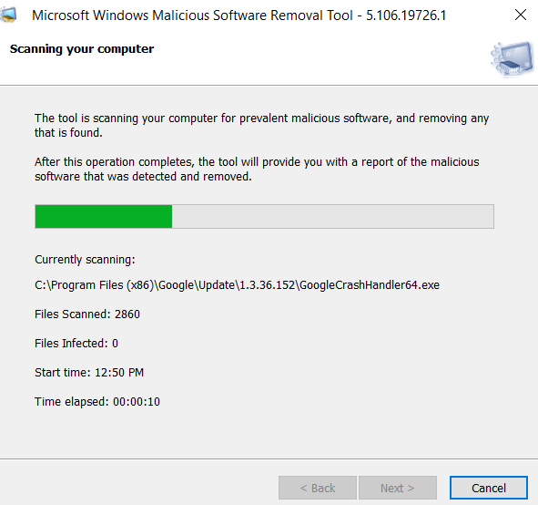 Windows free antivirus MRT 