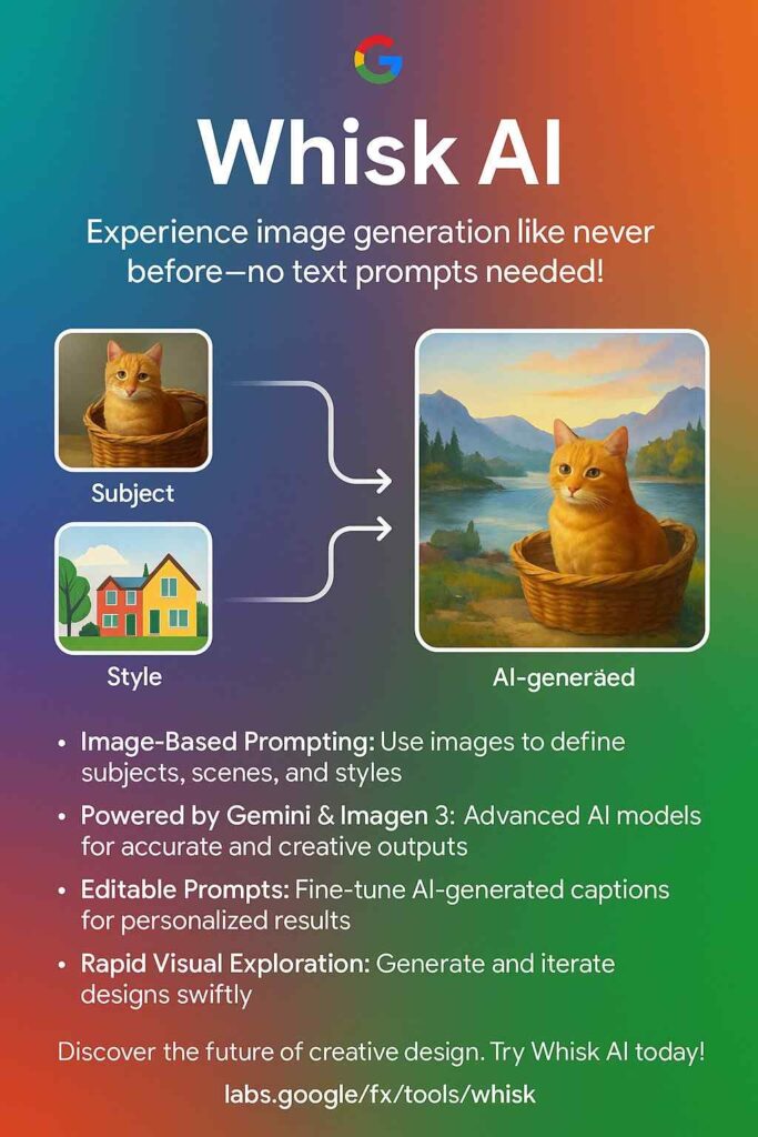 Whisk AI Features free image generation ai model