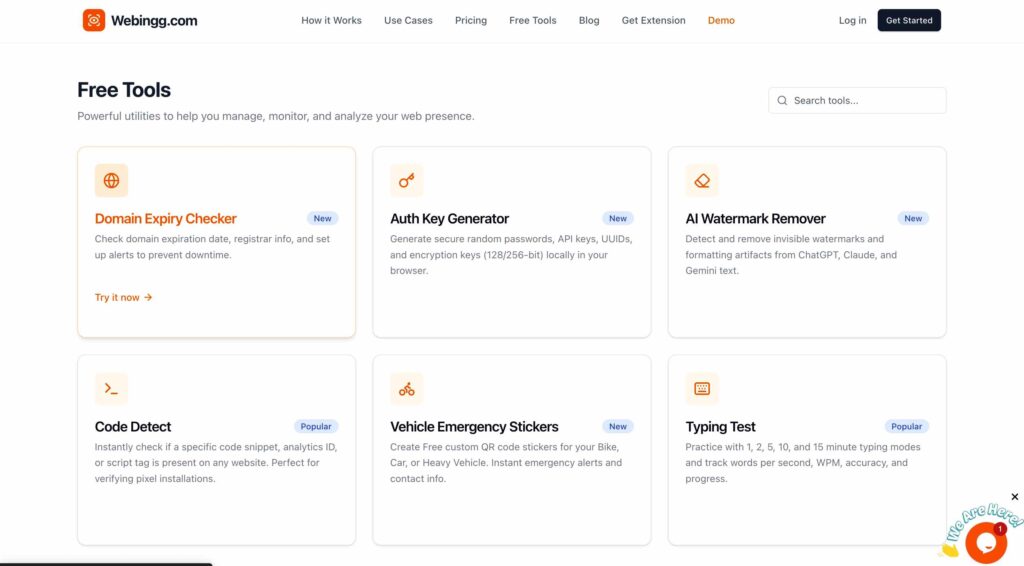 webbing free product